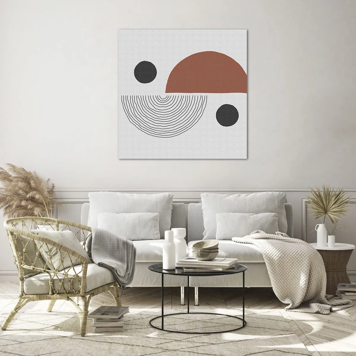 Obraz na skle - Dokonalosť kruhu - 70x70 cm