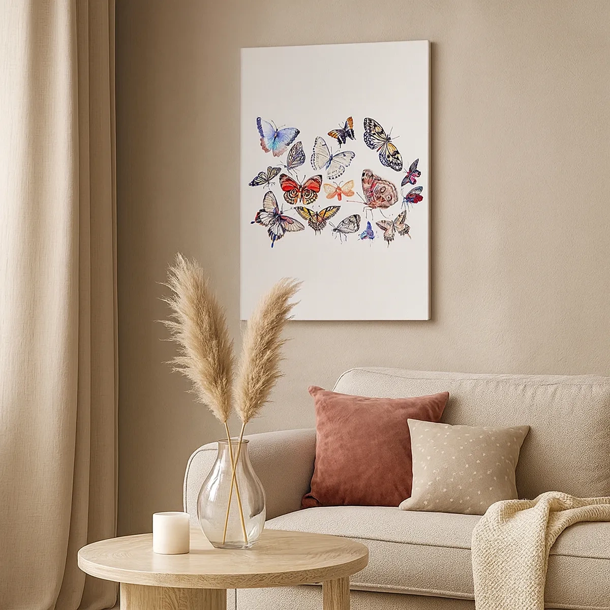 Obraz na plátne - Čipkový, farebný roj - 50x70 cm