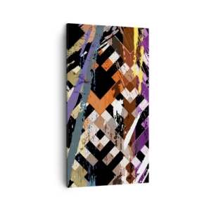 Obraz na plátne - Umocnené na druhú - 45x80 cm