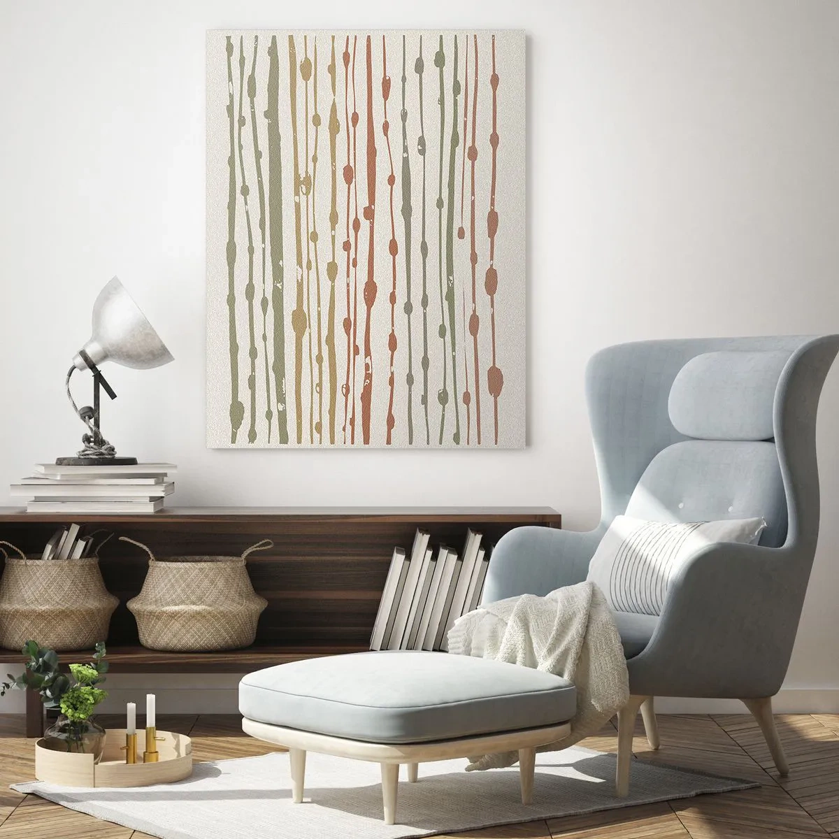 Obraz na skle - Hudobný záznam farieb - 50x70 cm