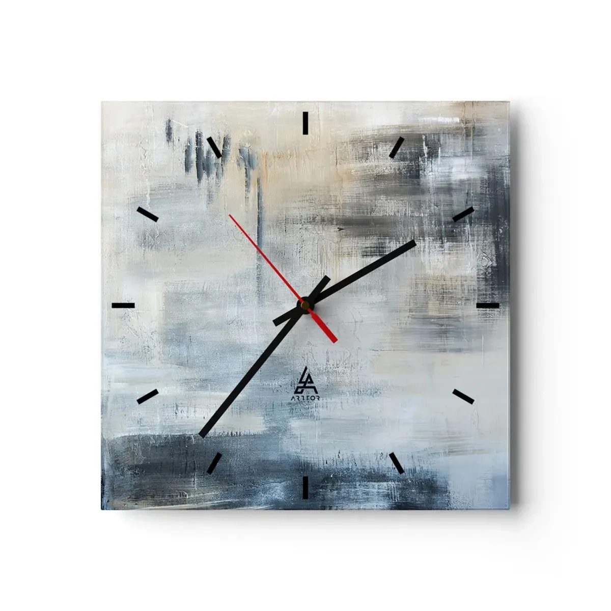 Nástenné hodiny - Za závojom modrej - 40x40 cm