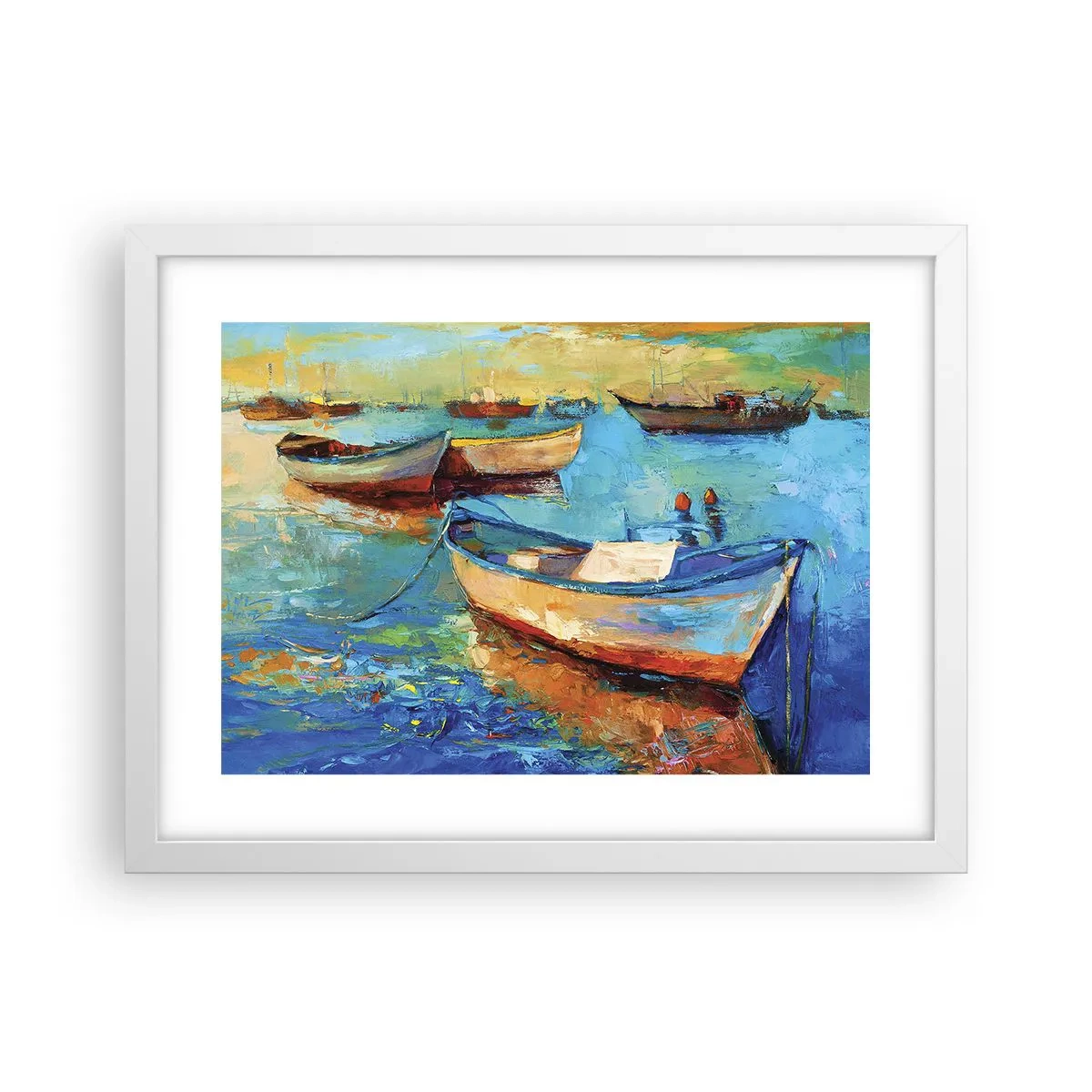 Plagát v bielom ráme - V južnom zálive - 40x30 cm