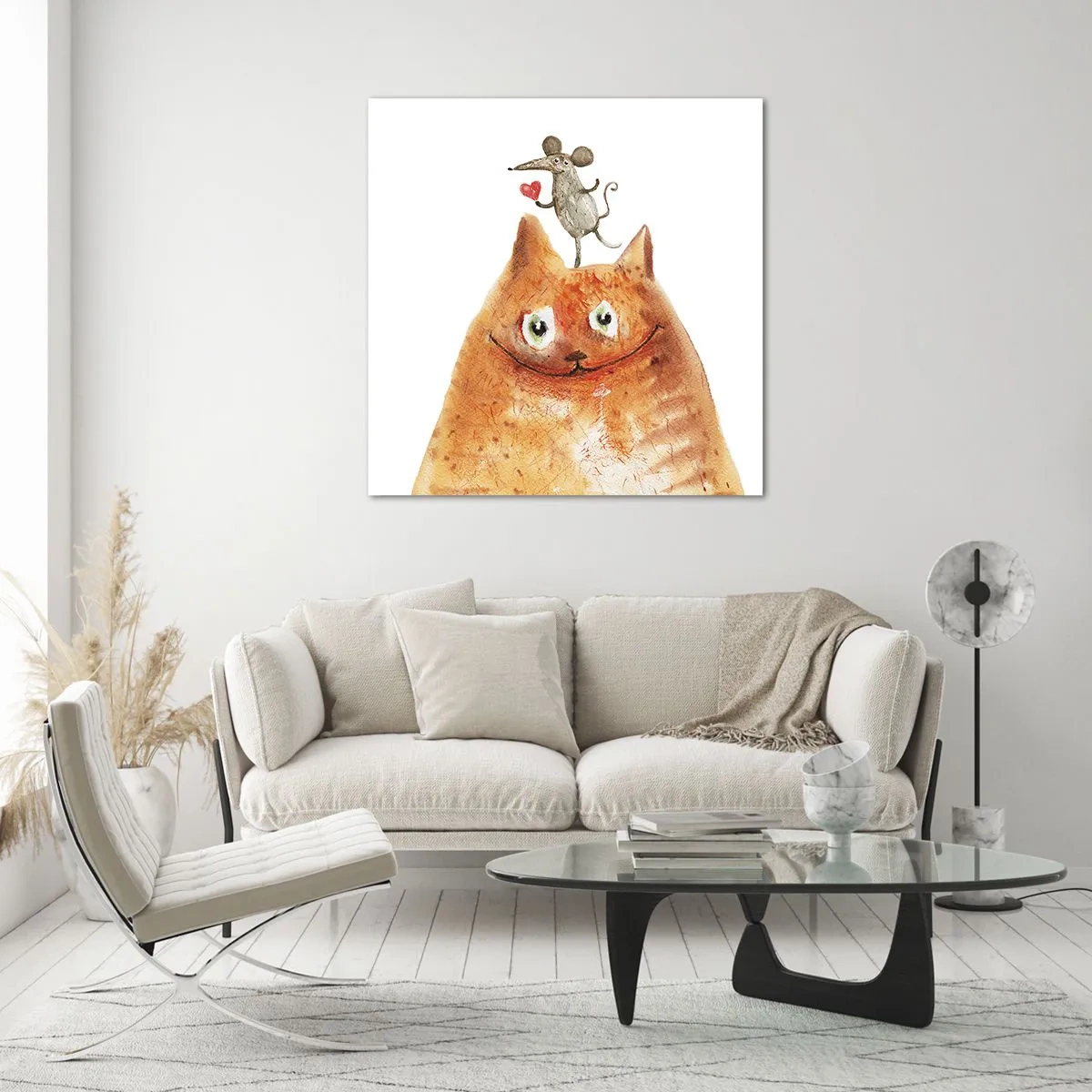 Obraz na skle - Paradoxy lásky - 70x70 cm