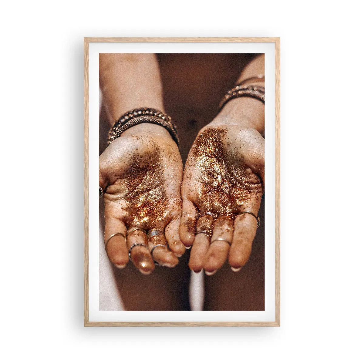 Plagát v ráme zo svetlého duba - Darček pre teba - 61x91 cm