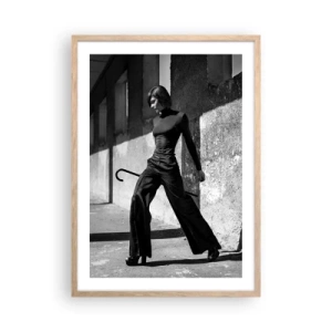 Plagát v ráme zo svetlého duba - Mestská elegancia - 50x70 cm