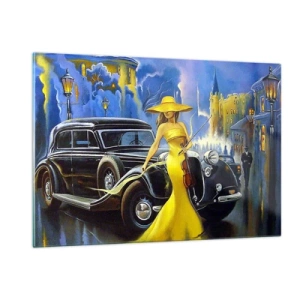 Obraz na skle - Nokturno pre husle a lásku - 120x80 cm