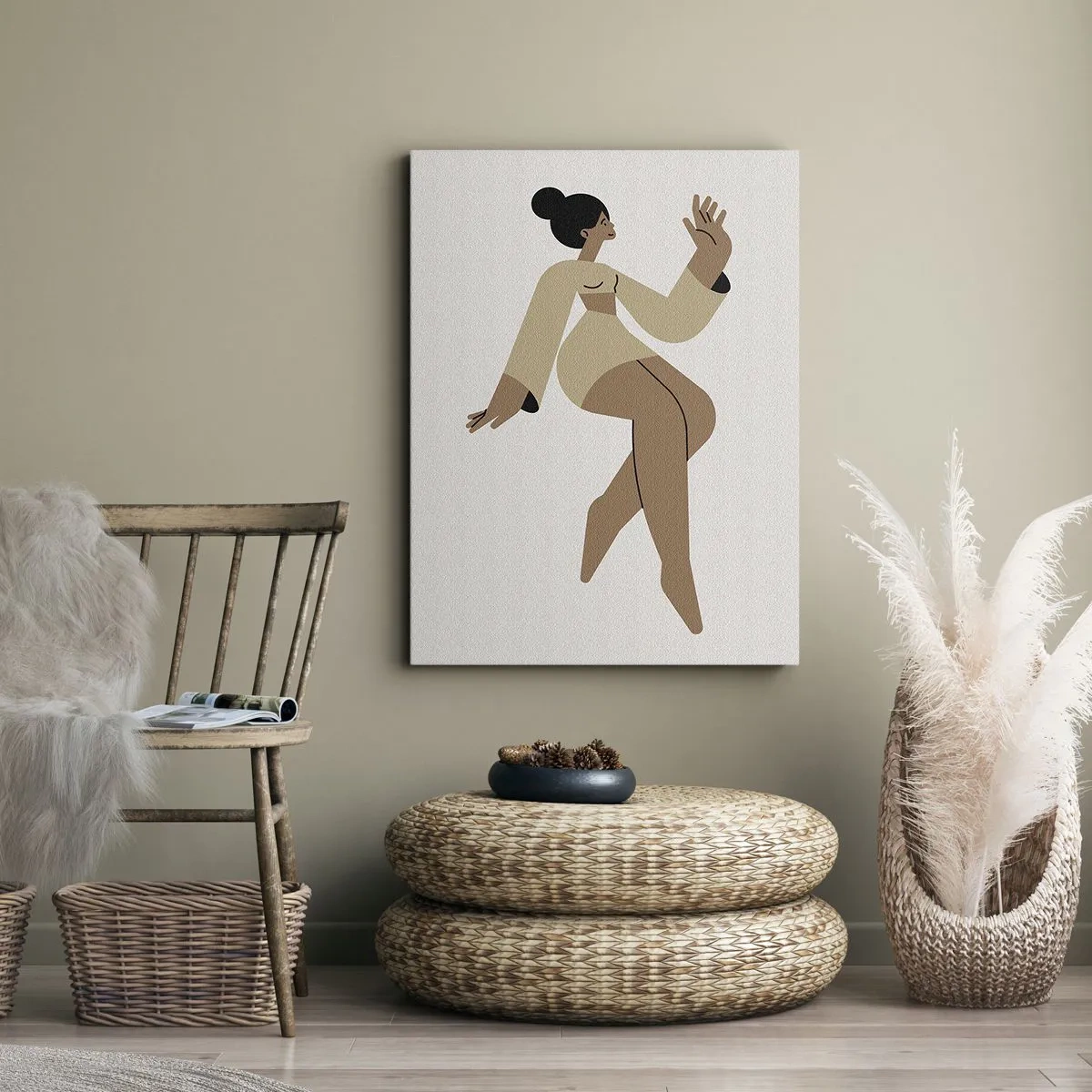 Obraz na plátne - Tvar pôvabu - 65x120 cm