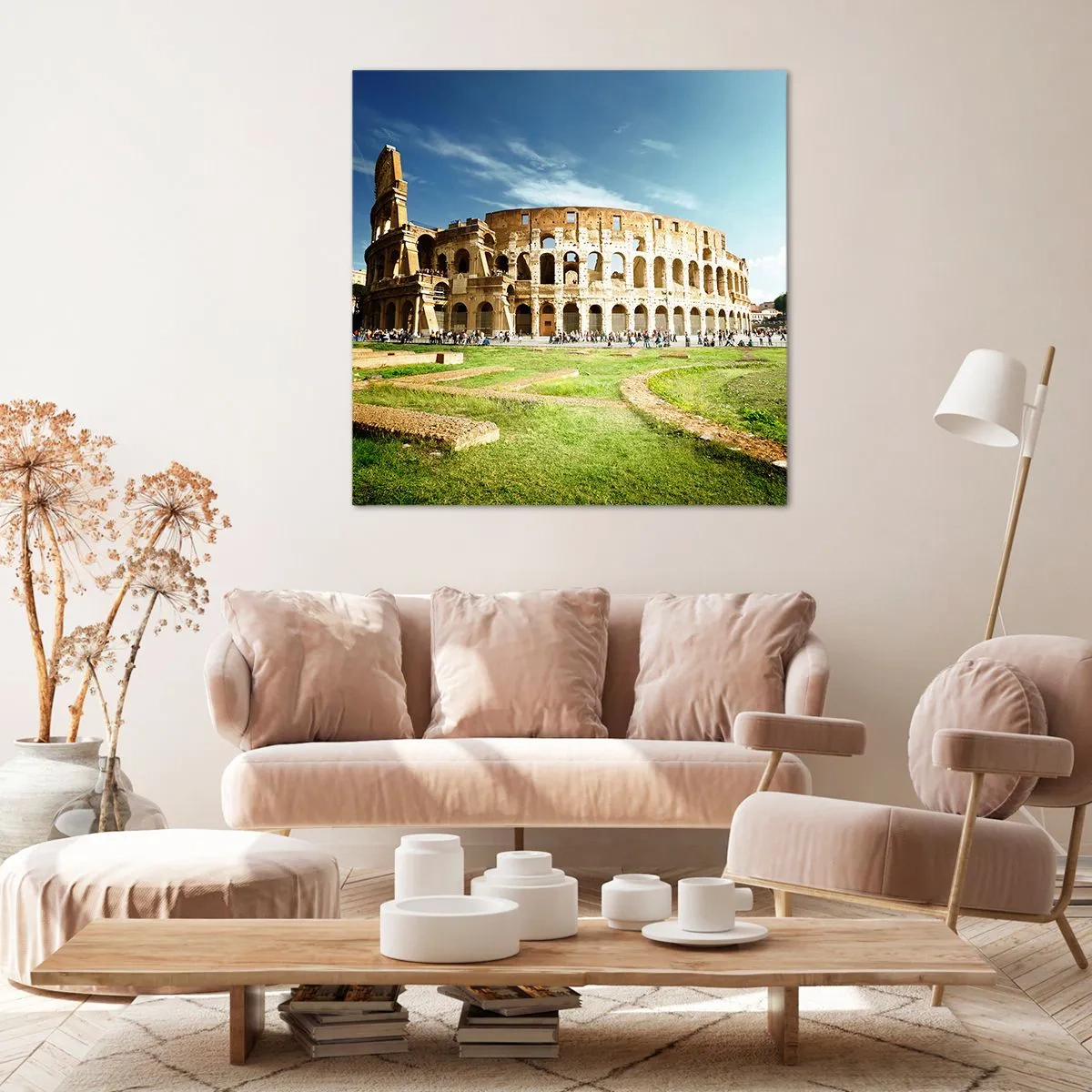 Obraz na plátne - Ešte je počuť hrkanie zbraní - 40x40 cm