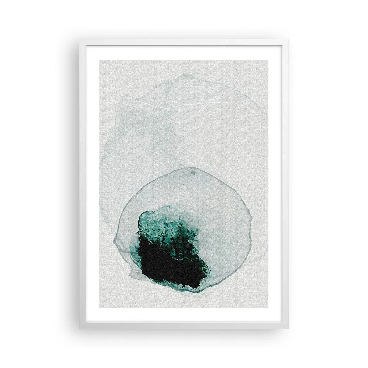 Plagát v bielom ráme - V kvapke vody - 50x70 cm