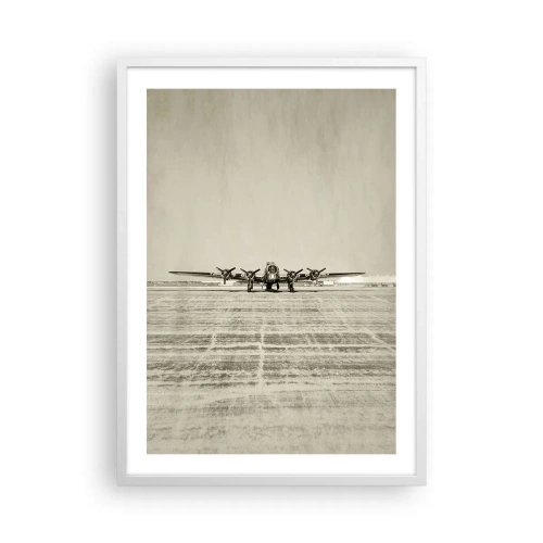 Plagát v bielom ráme - Ako vždy pripravený - 50x70 cm