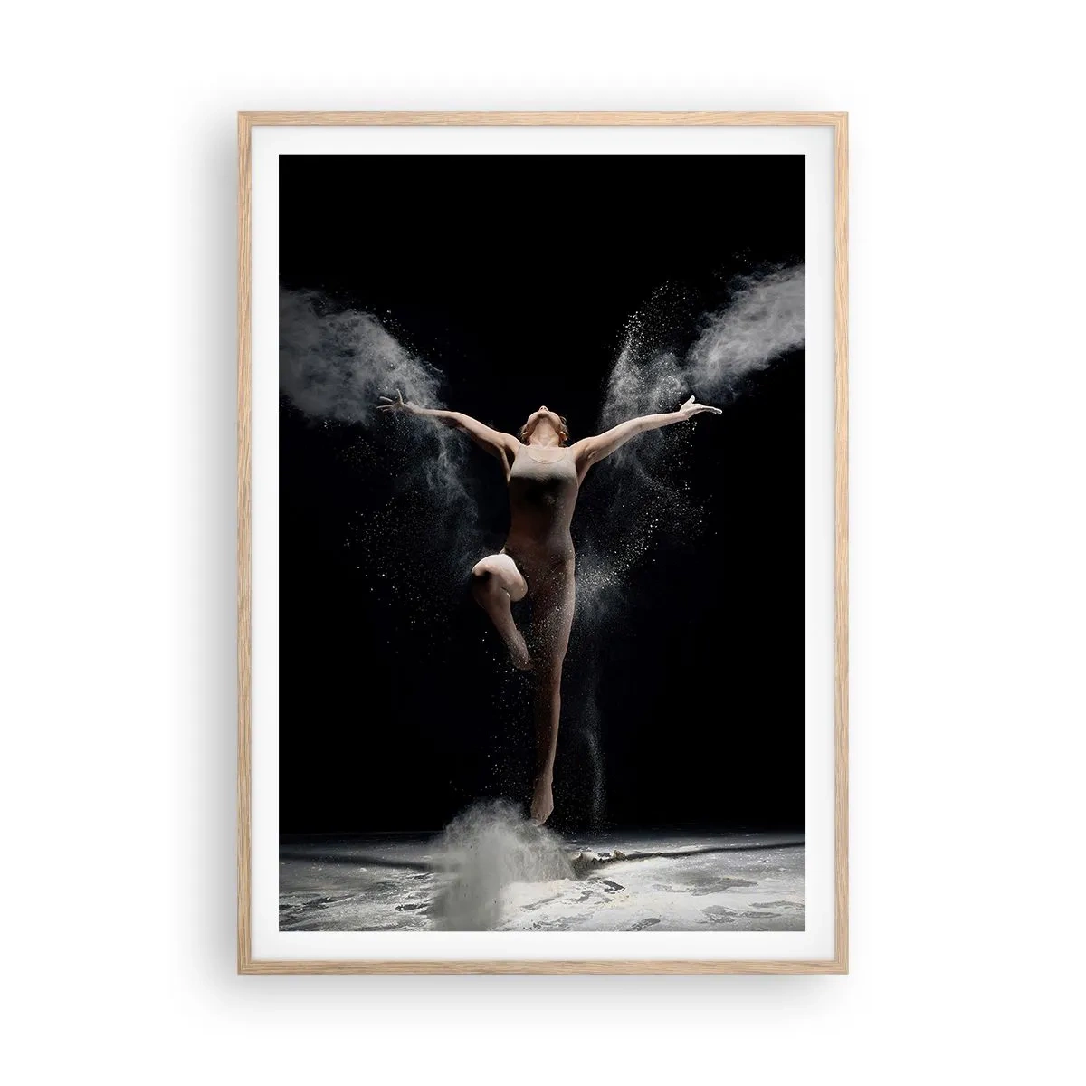 Plagát v ráme zo svetlého duba - Elfovia existujú - 70x100 cm