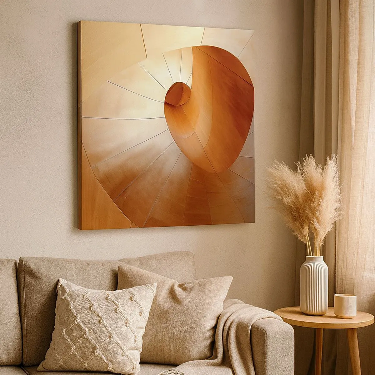 Obraz na plátne - Architektonická serpentína - 30x30 cm