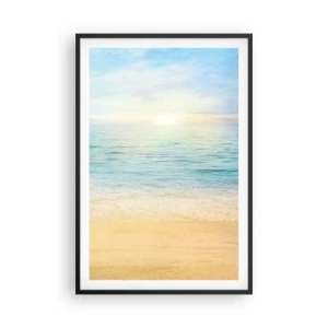 Plagát v čiernom ráme - Veľká modrá - 61x91 cm