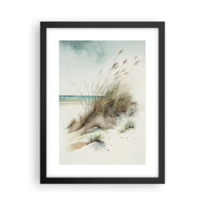 Plagát v čiernom ráme - Zahalené v piesku - 30x40 cm