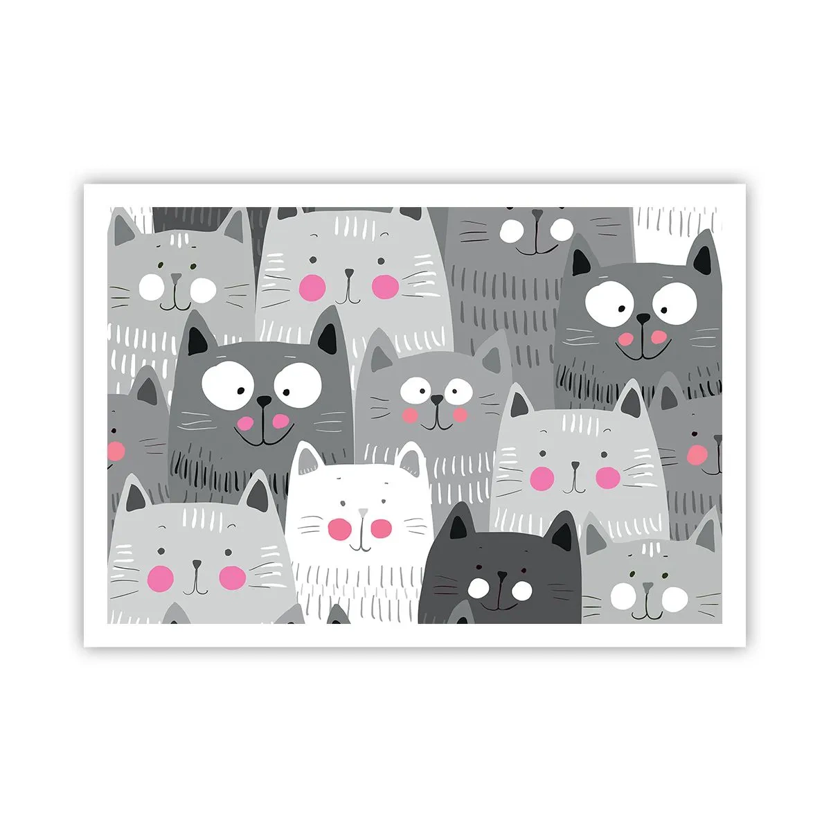 Plagát - Mačací svet - 100x70 cm