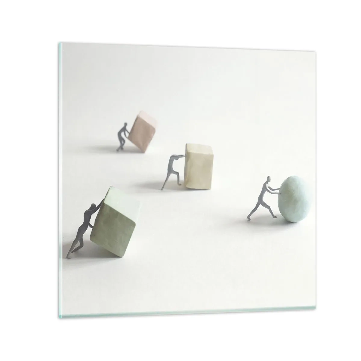 Obraz na skle - Život samotný - 60x60 cm