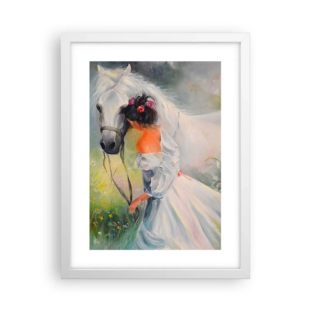 Plagát v bielom ráme - Ako z krásneho sna - 30x40 cm