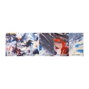 Vzorka fototapety Premium Canvas - Bláznivý tanec abstrakcie - Abstrakcia, Kus, Maľovanie - 100x30 cm