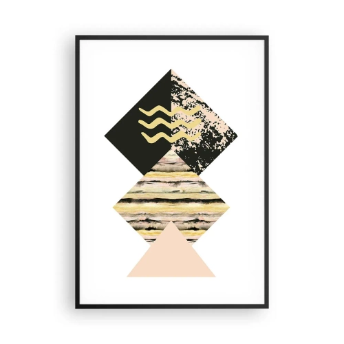 Plagát v čiernom ráme - Nie je to tak jednoduché - 70x100 cm