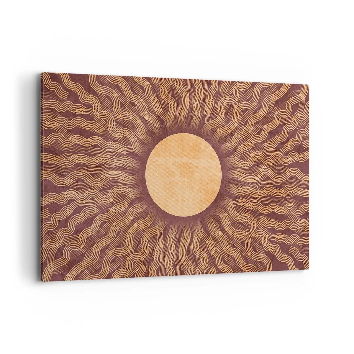 Obraz na plátne - Ikona slnka - 120x80 cm