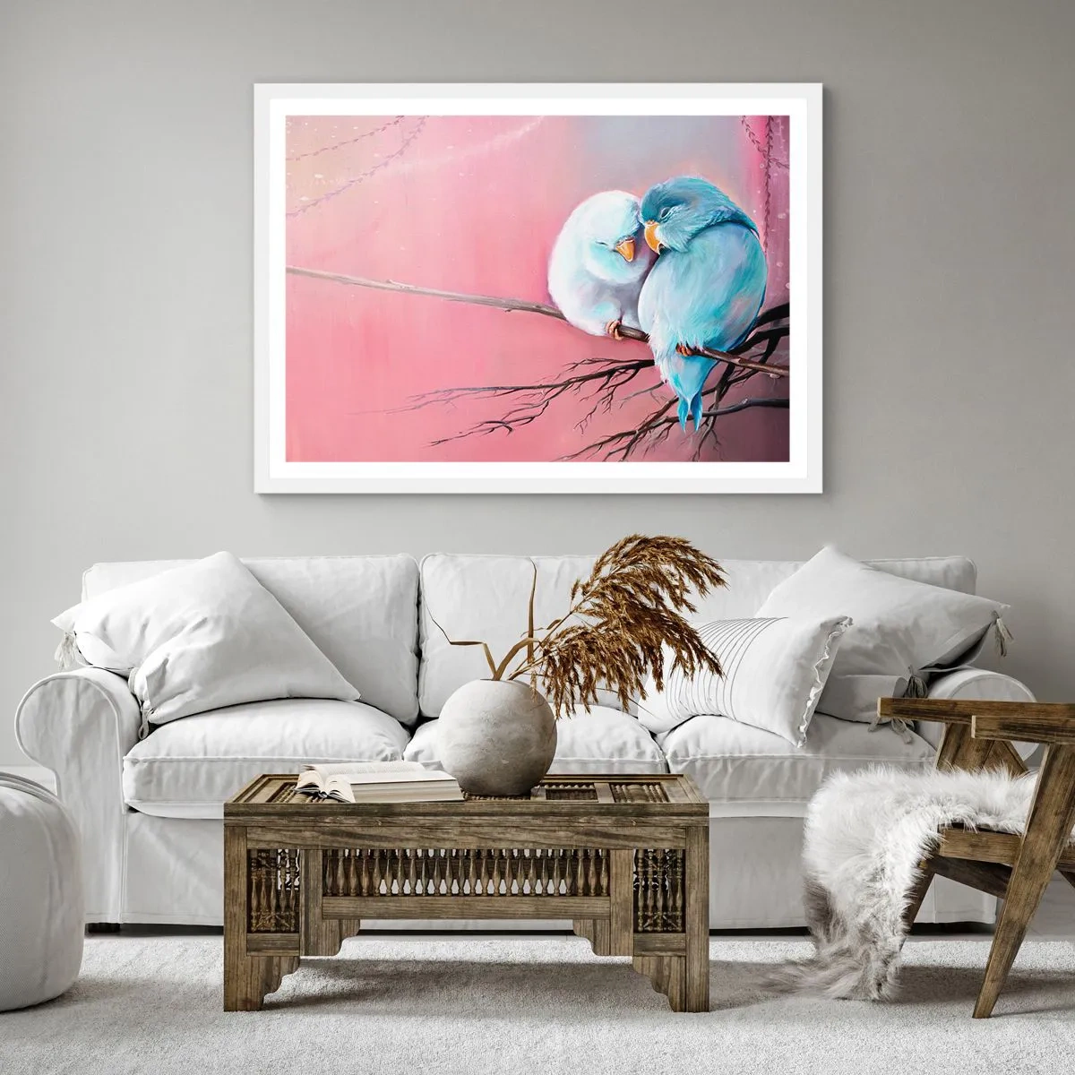 Plagát v bielom ráme - Čo k tomu dodať? - 60x60 cm