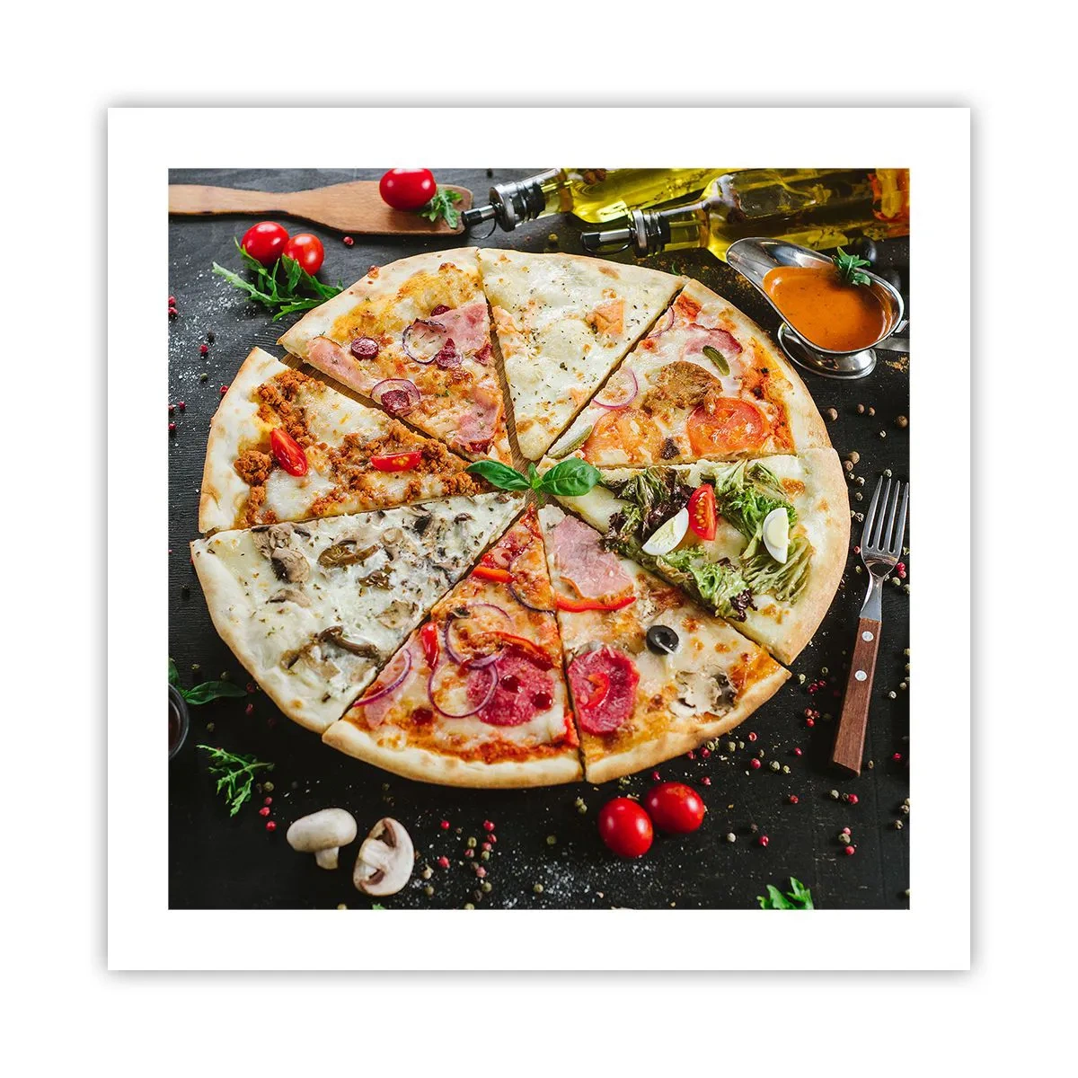 Plagát - Vejár chutí - 50x50 cm