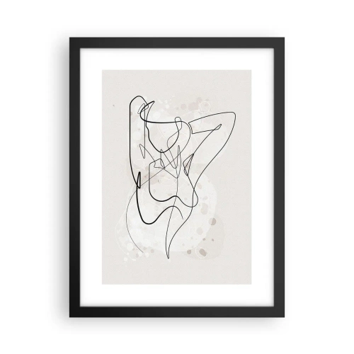 Plagát v čiernom ráme - Umenie zvádzania - 30x40 cm