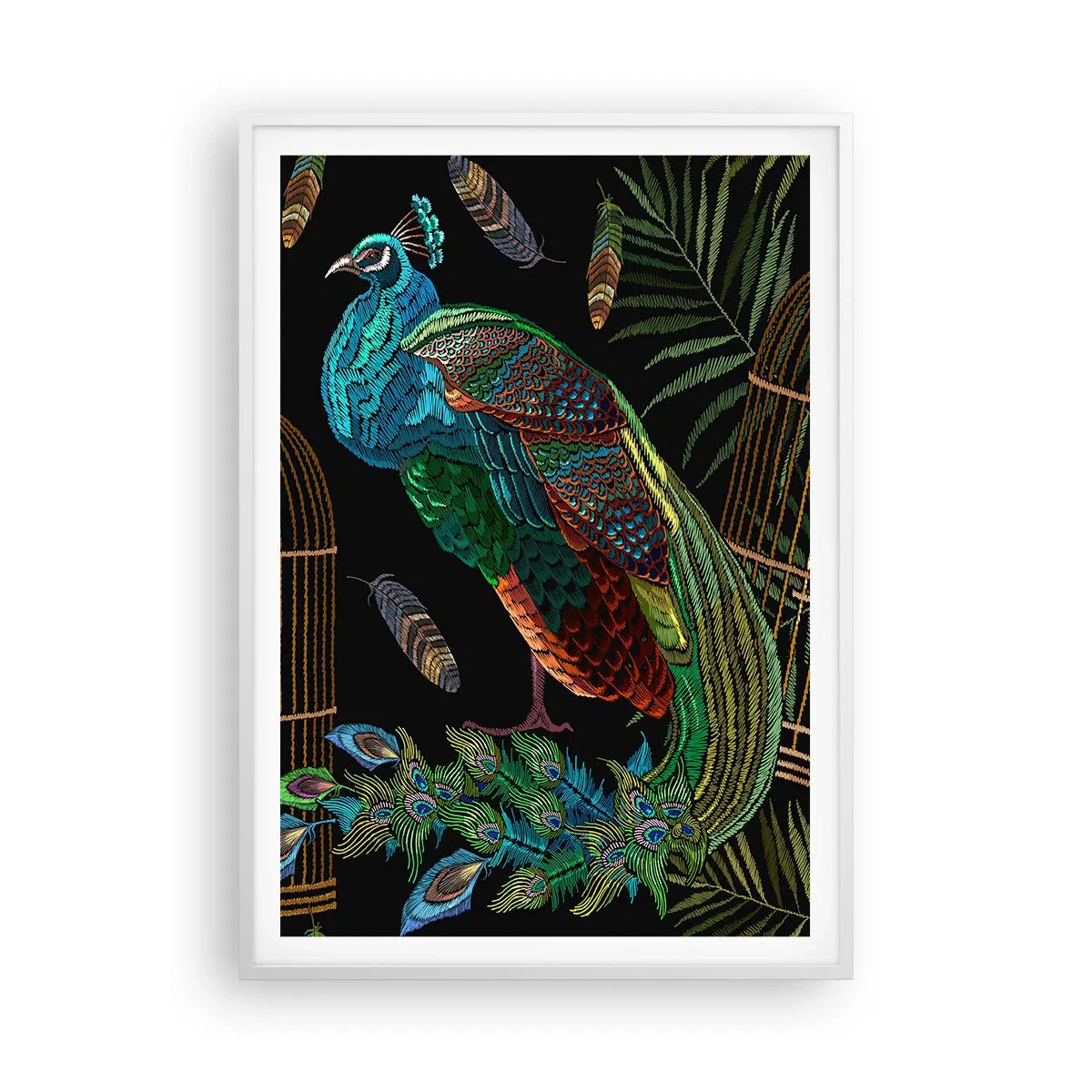 Plagát v bielom ráme - V kráľovskom rúchu - 70x100 cm