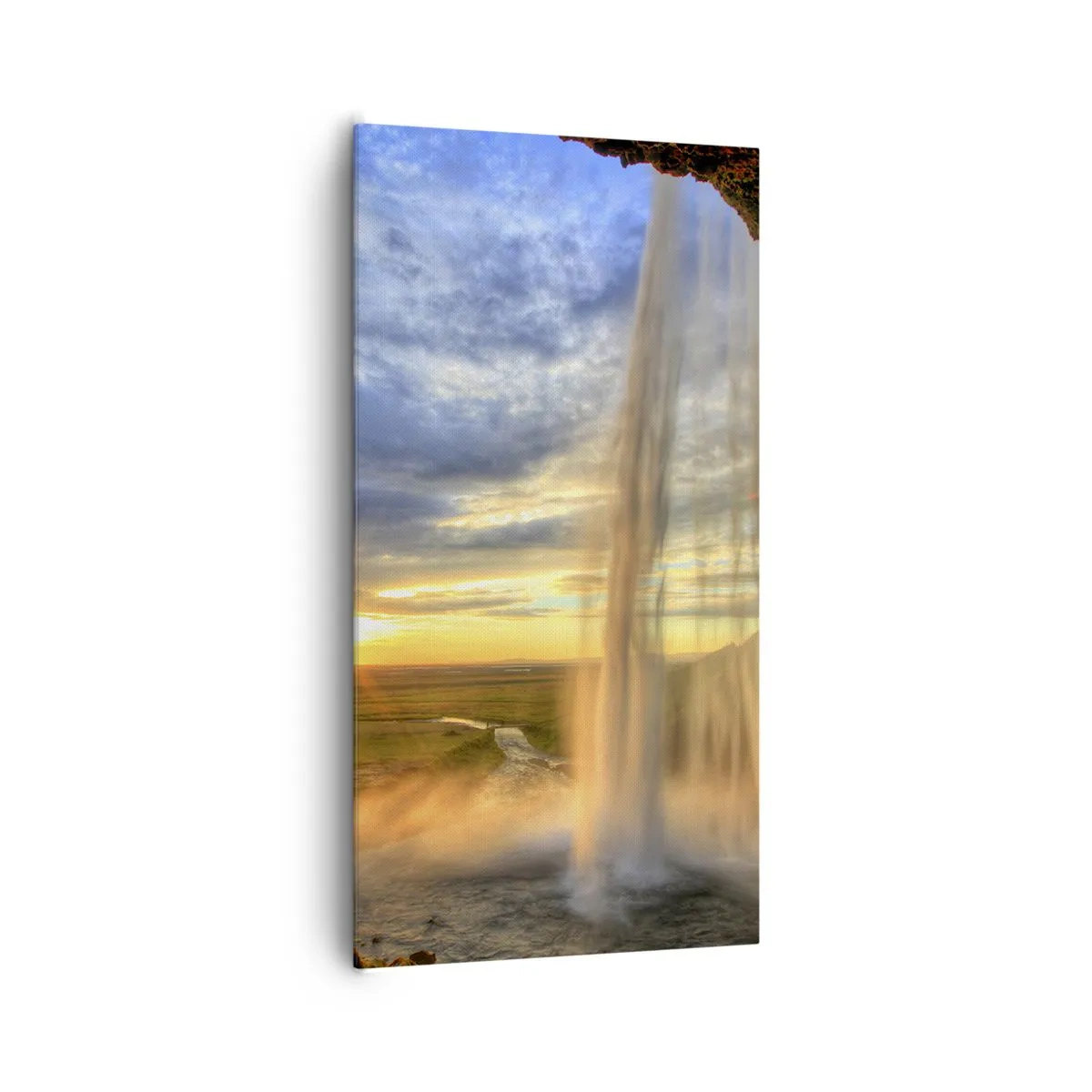 Obraz na plátne - Svet za závojom kvapiek  - 65x120 cm