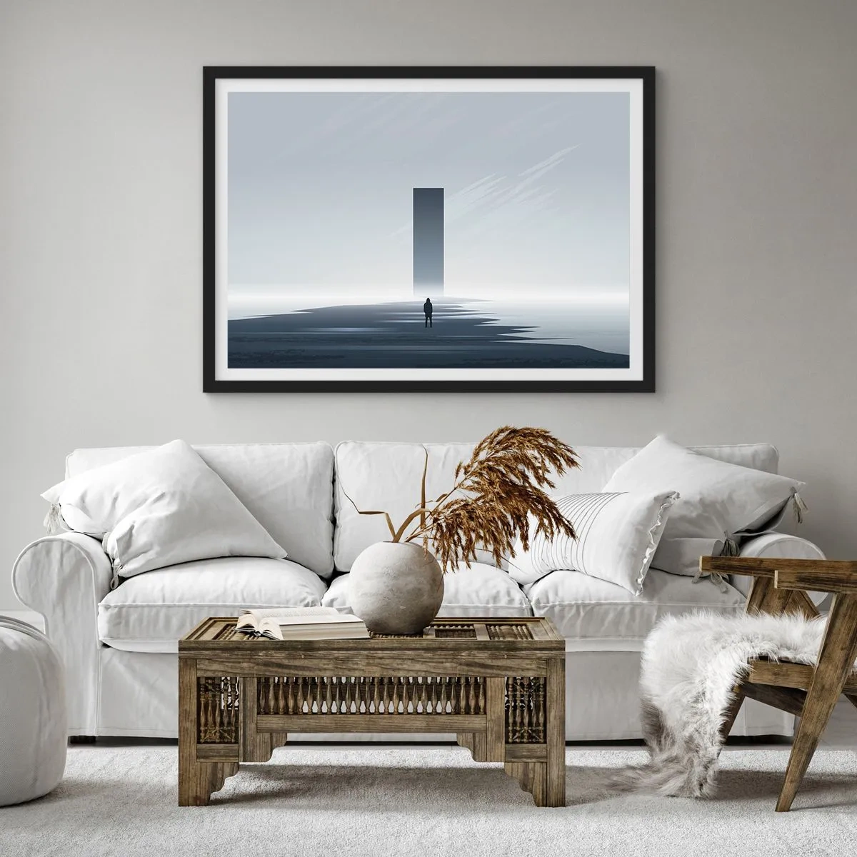 Plagát v čiernom ráme - Príležitosť alebo hrozba? - 100x70 cm