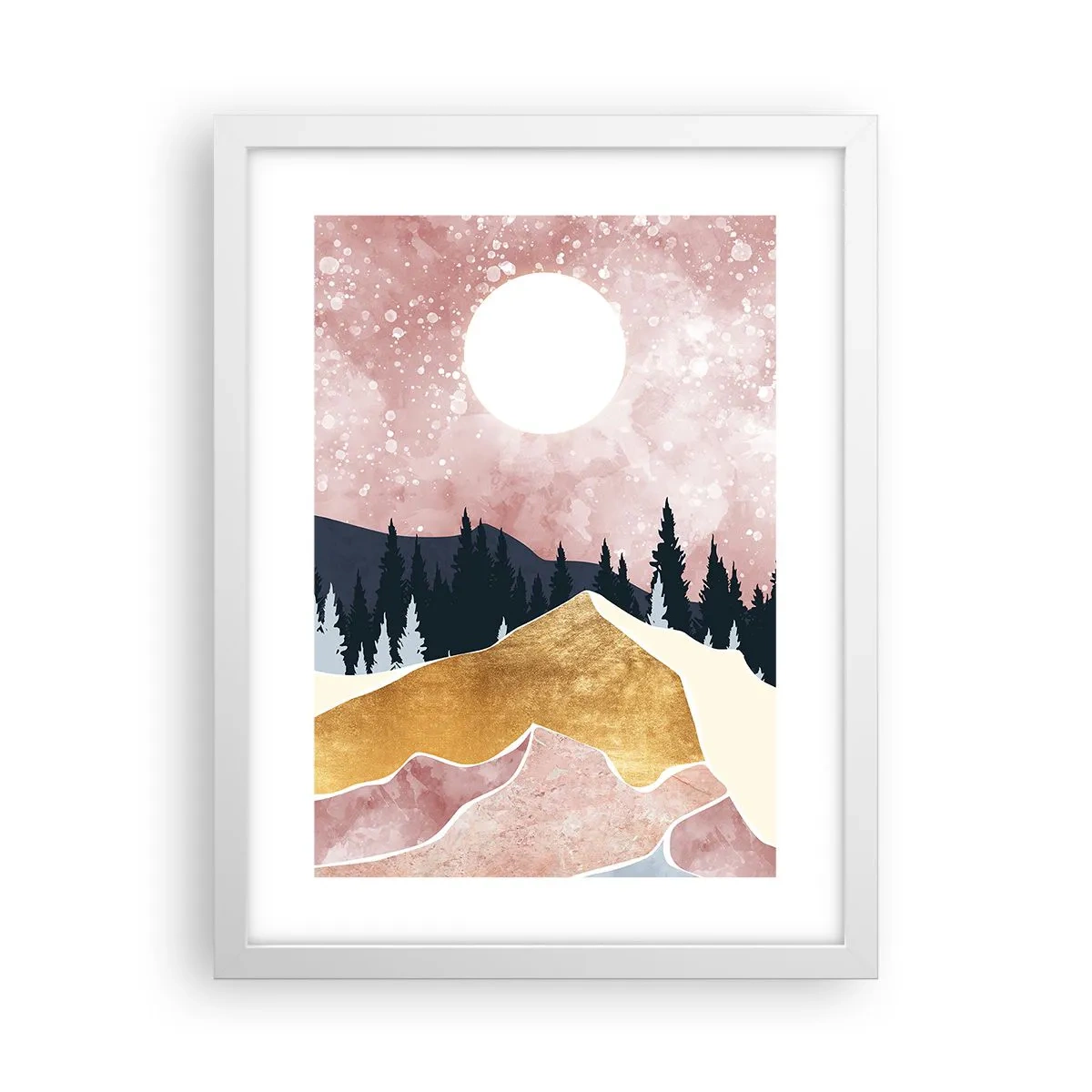 Plagát v bielom ráme - Nočná hliadka - 30x40 cm