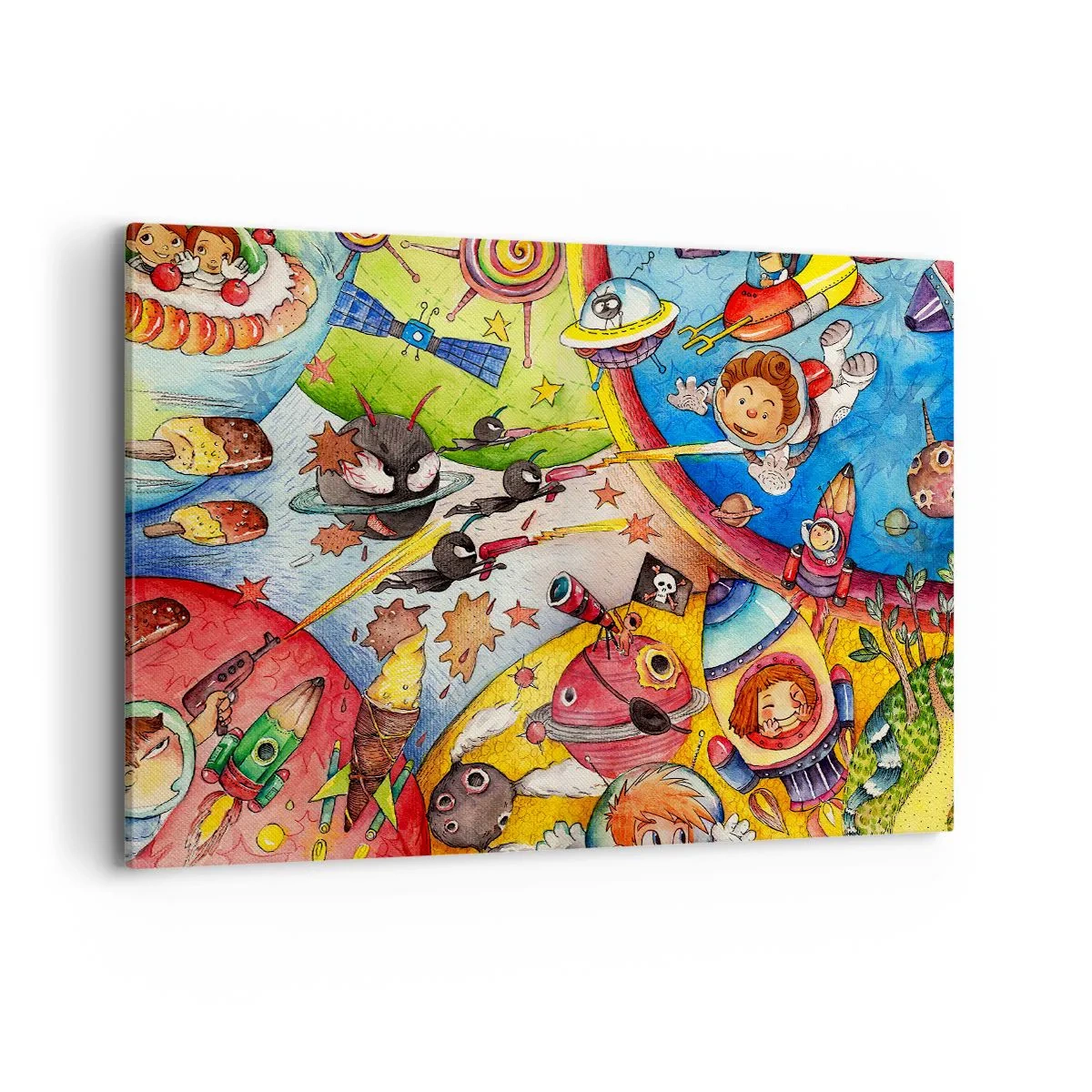 Obraz na plátne - Veľké vesmírne dobrodružstvo - 120x80 cm