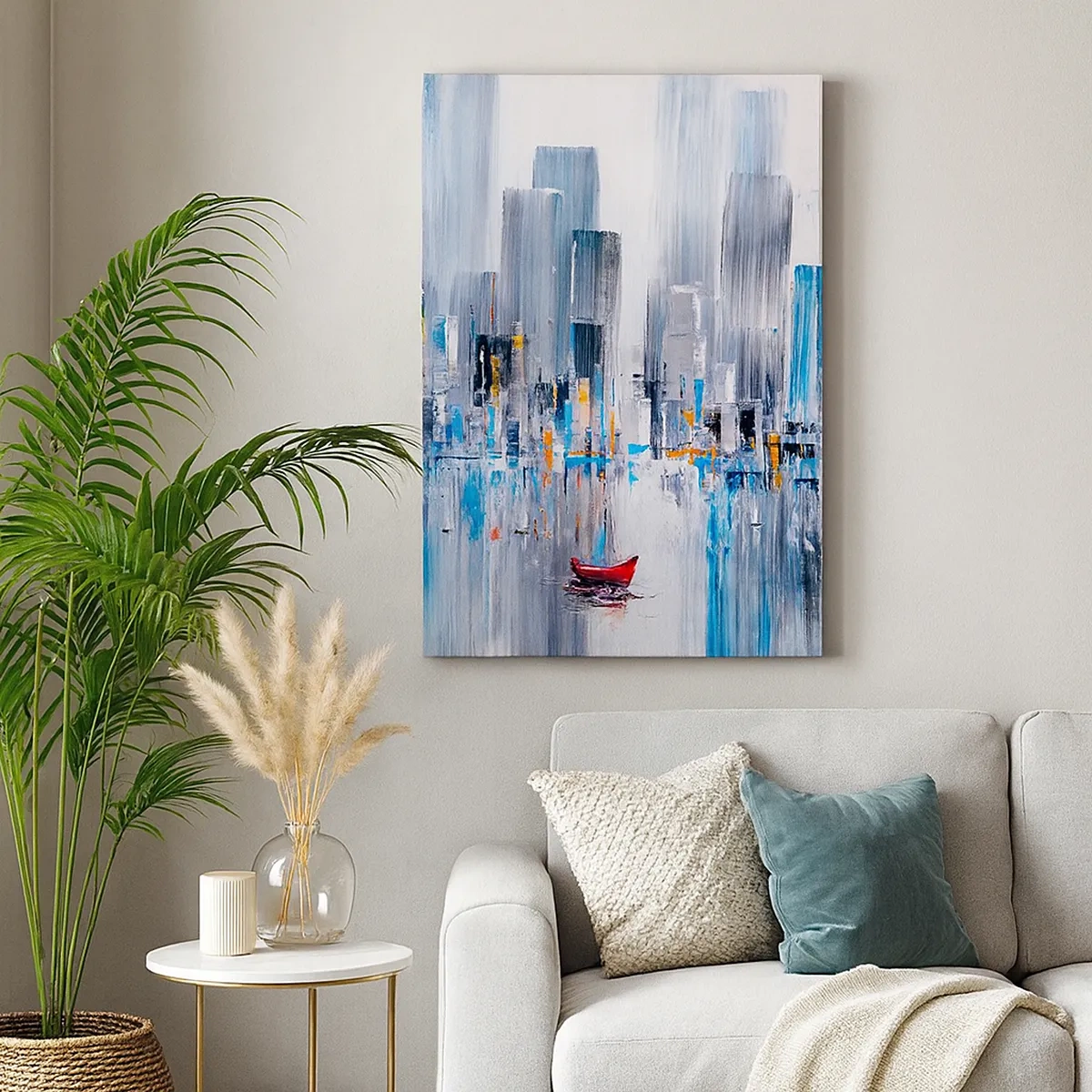 Obraz na plátne - Metropola pri zálive - 50x70 cm