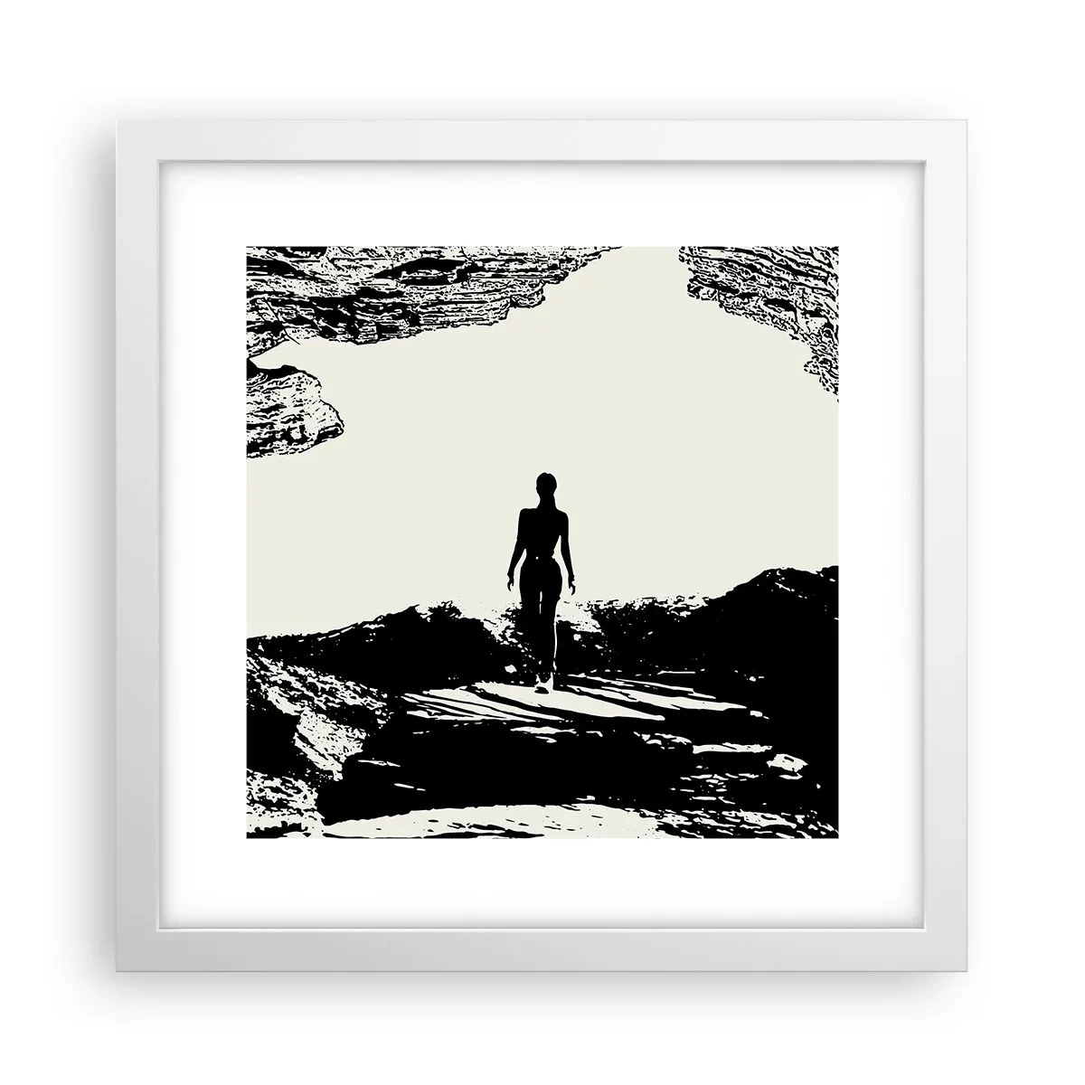 Plagát v bielom ráme - Nový pohľad - 30x30 cm