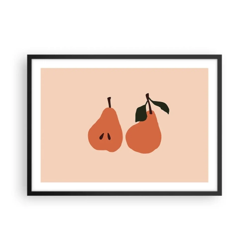Plagát v čiernom ráme - Číra sladkosť - 70x50 cm