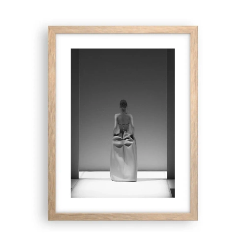 Plagát v ráme zo svetlého duba - Rafinovaná jednoduchosť - 30x40 cm