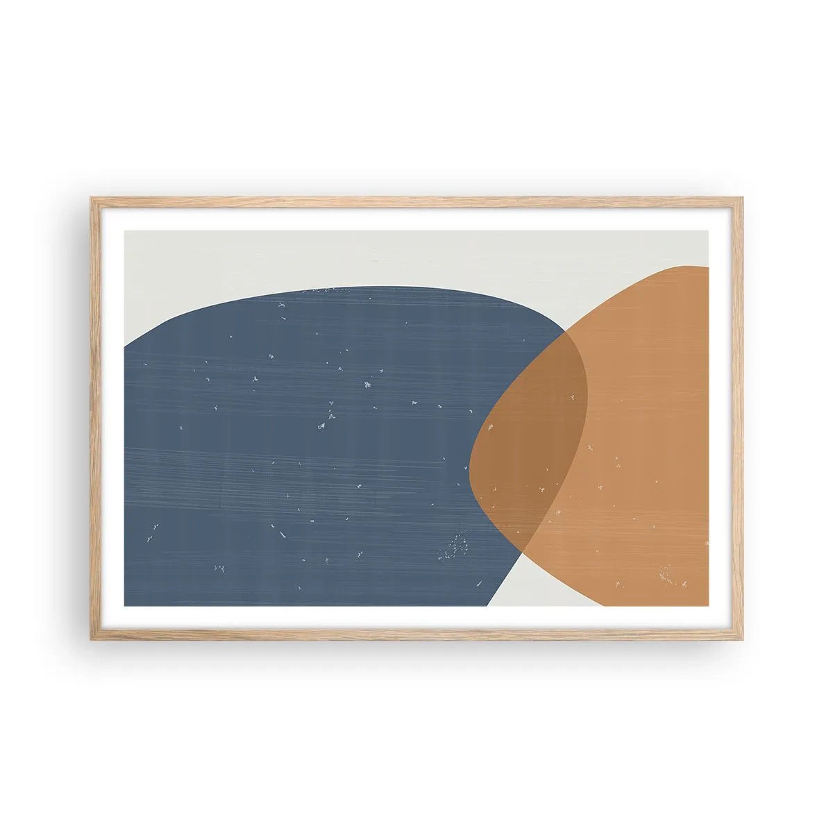 Plagát v ráme zo svetlého duba - Ovály a vplyvy - 91x61 cm