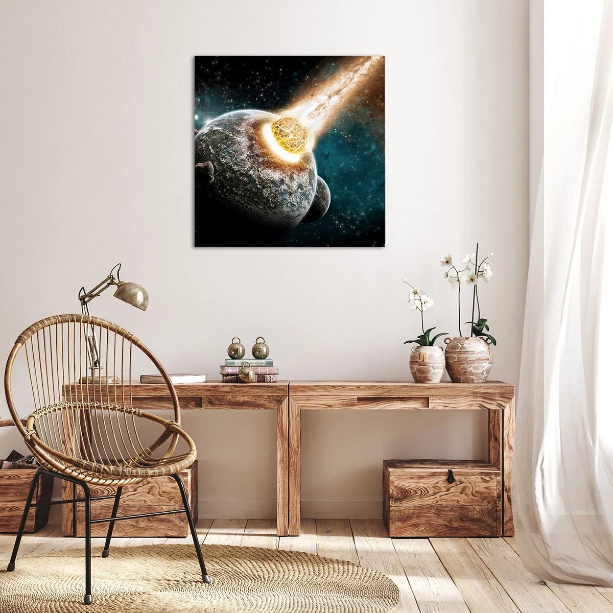 Obraz na plátne - Skaza alebo narodenie? - 60x60 cm