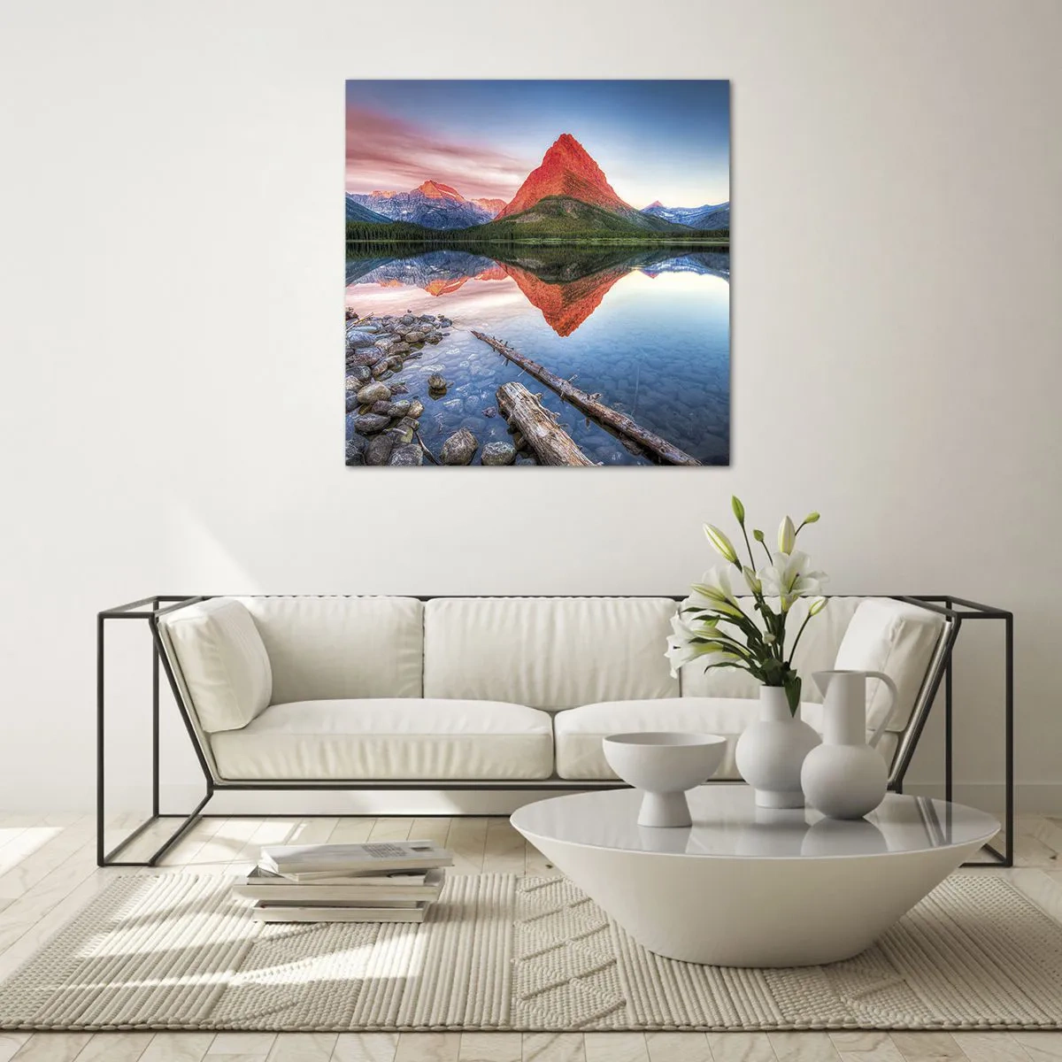 Obraz na skle - Teplo a chlad - 40x40 cm