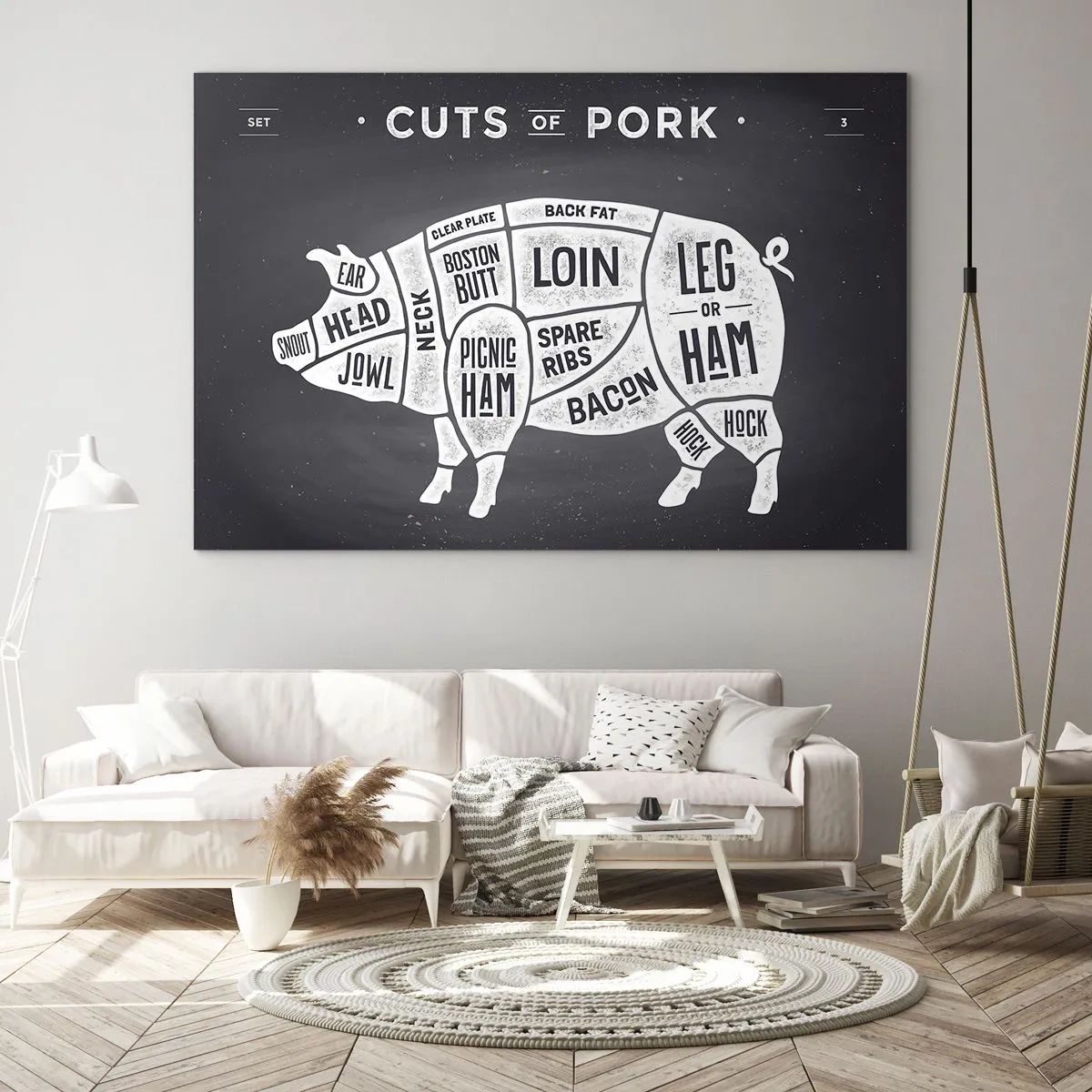 Obraz na skle - Šlabikár mäsiara - 120x80 cm