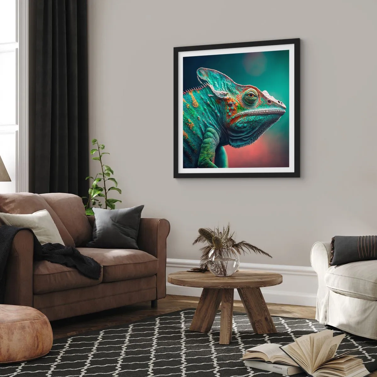 Plagát v čiernom ráme - Vidíš ma? To nie je dobre… - 30x30 cm