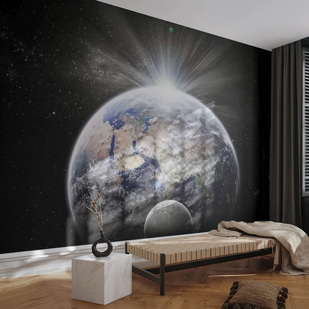 Fototapeta Premium Sand - V plnom lesku - Astronómia, Kozmos, Galaxia - 400x280 cm