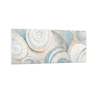 Obraz na skle - Čo skrýva mušľa? - 100x40 cm