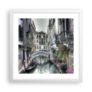 Plagát v bielom ráme - Od storočí v tichom zamyslení - 40x40 cm