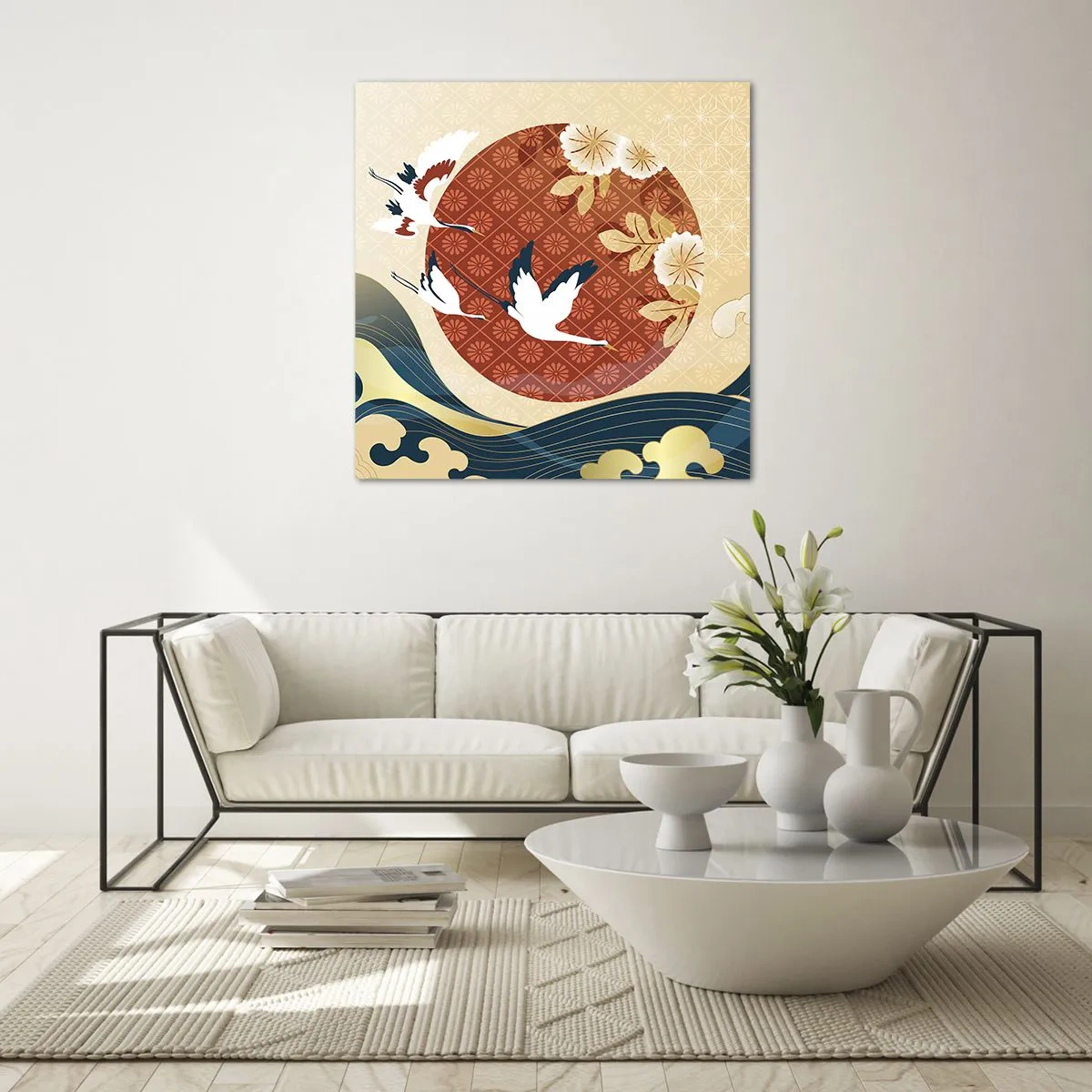 Obraz na skle - Japonská rozprávka - 60x60 cm