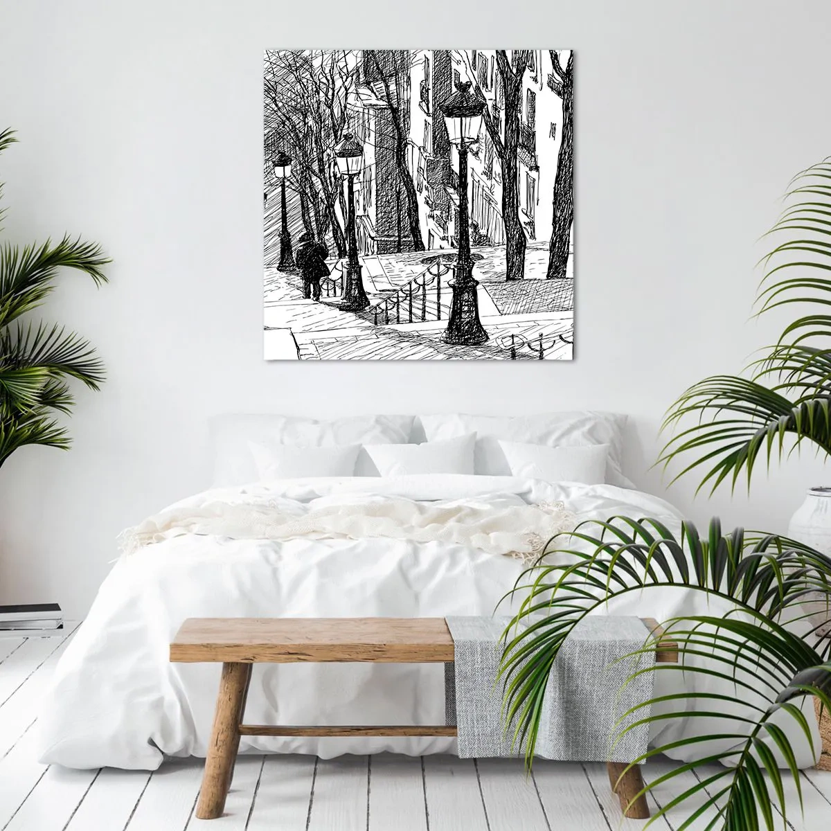Obraz na plátne - Milostný príbeh alebo horor? - 60x60 cm
