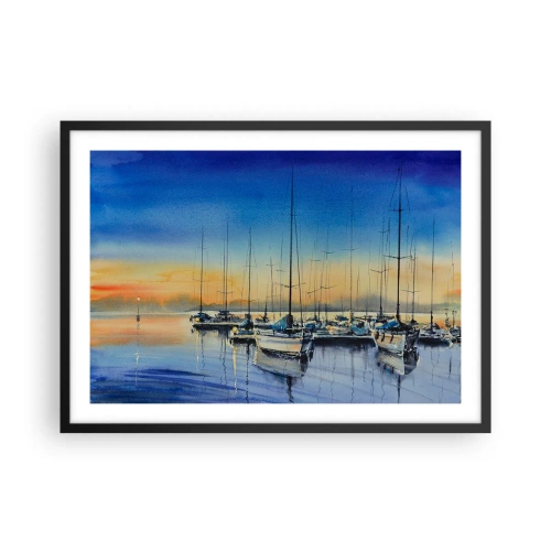 Plagát v čiernom ráme - Koniec dobrého dňa - 70x50 cm