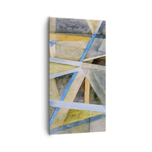 Obraz na plátne - Priamo alebo diagonálne? - 65x120 cm