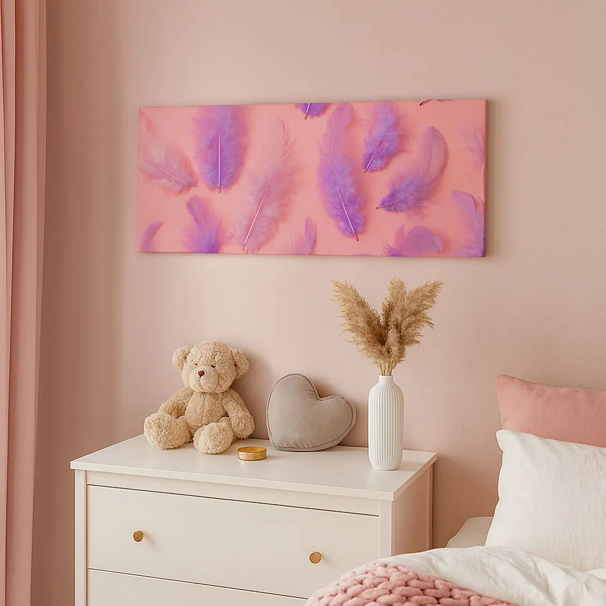 Obraz na plátne - Ľaliový vták túžby - 100x40 cm