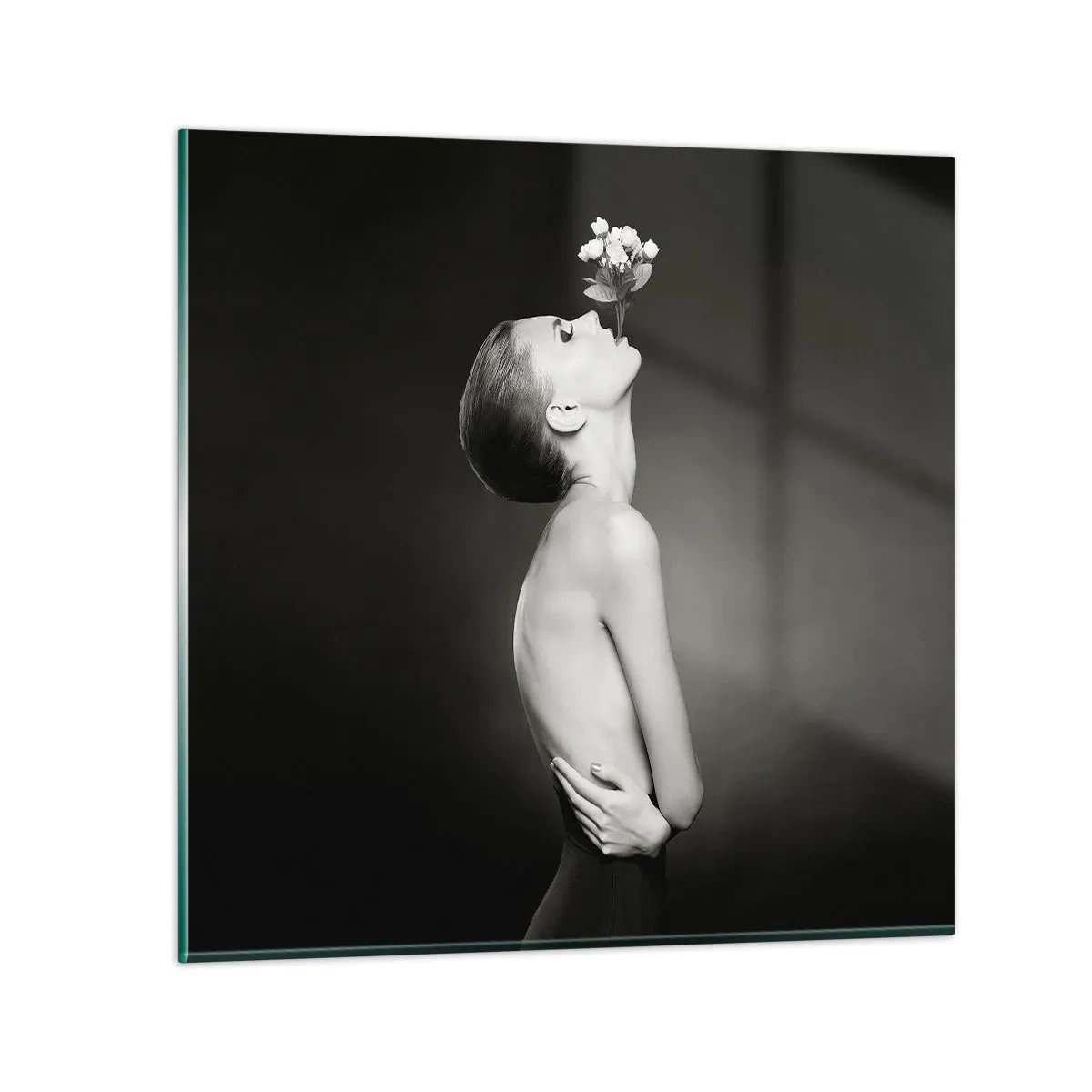 Obraz na skle - Excentrická elegancia - 40x40 cm